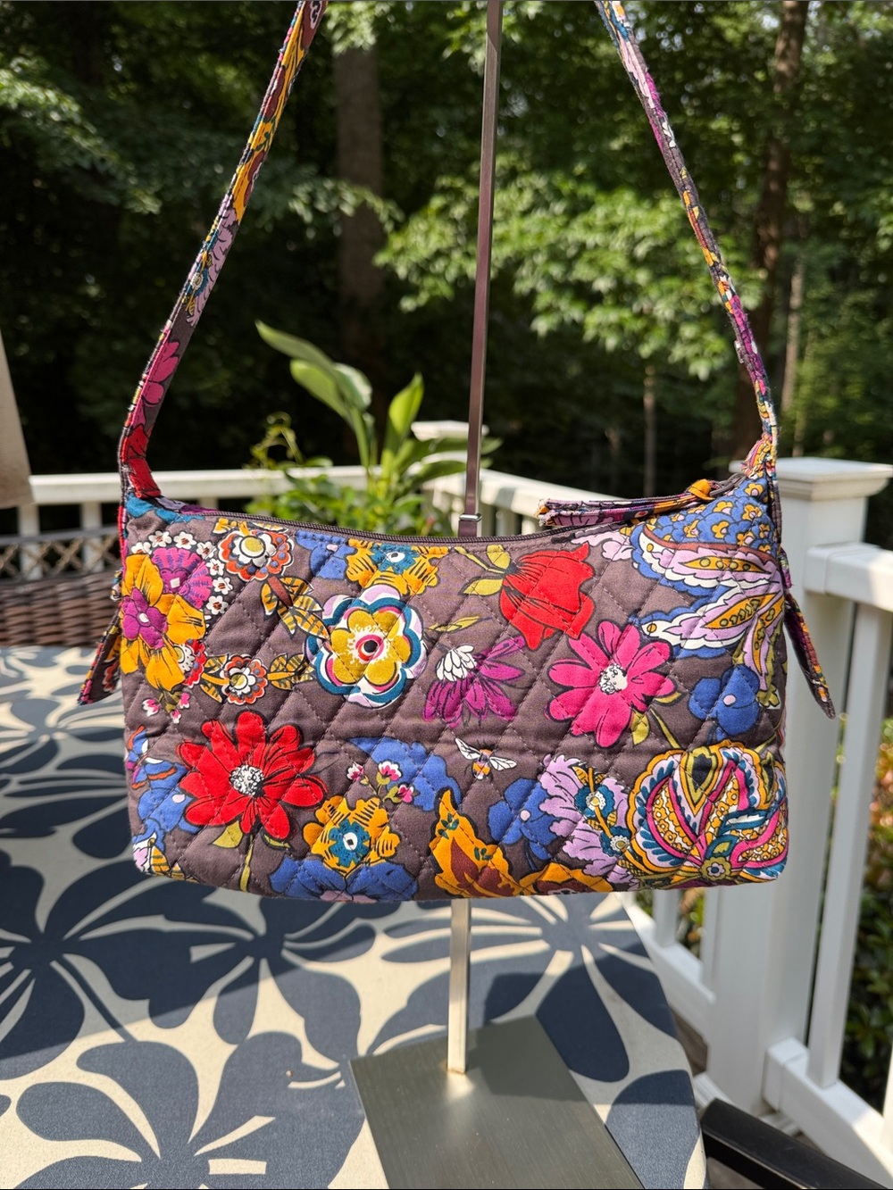 Vera Bradley Multicolor Floral Quilted Shoulder Bag - Picture 5 of 14